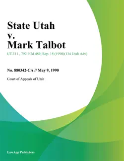 state utah v. mark talbot book cover image