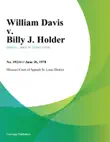 William Davis v. Billy J. Holder synopsis, comments