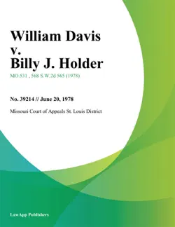 william davis v. billy j. holder book cover image