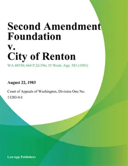 second amendment foundation v. city of renton book cover image