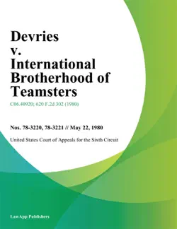 devries v. international brotherhood of teamsters book cover image