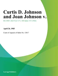 curtis d. johnson and joan johnson v. book cover image