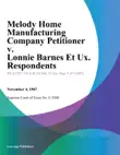 Melody Home Manufacturing Company Petitioner v. Lonnie Barnes Et Ux. Respondents synopsis, comments