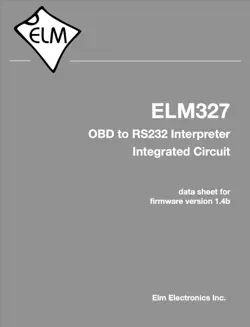 elm327 obd to rs232 interpreter integrated circuit book cover image