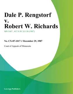 dale p. rengstorf v. robert w. richards book cover image