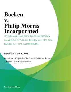 boeken v. philip morris incorporated book cover image