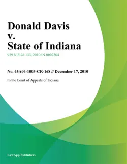 donald davis v. state of indiana book cover image