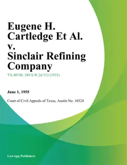 eugene h. cartledge et al. v. sinclair refining company imagen de la portada del libro