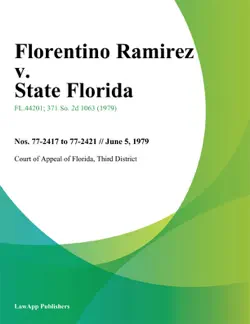 florentino ramirez v. state florida book cover image