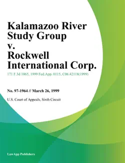 kalamazoo river study group v. rockwell international corp. book cover image