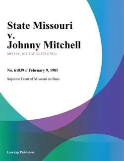 state missouri v. johnny mitchell imagen de la portada del libro