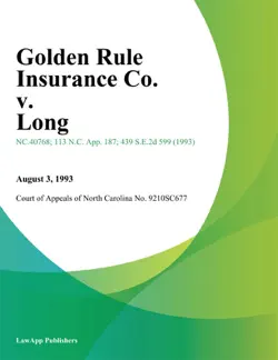 golden rule insurance co. v. long book cover image
