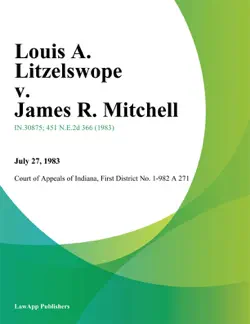 louis a. litzelswope v. james r. mitchell imagen de la portada del libro