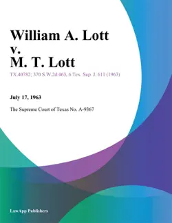 william a. lott v. m. t. lott book cover image