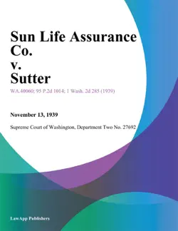sun life assurance co. v. sutter book cover image