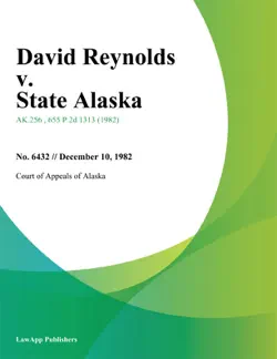 david reynolds v. state alaska book cover image