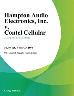 hampton audio electronics, inc. v. contel cellular, inc. book cover image