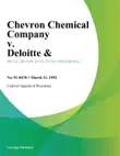 Chevron Chemical Company v. Deloitte synopsis, comments