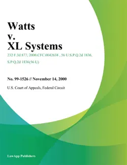 watts v. xl systems book cover image
