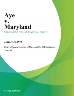 aye v. maryland book cover image