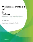 William A. Patton Et Al. v. Safeco synopsis, comments