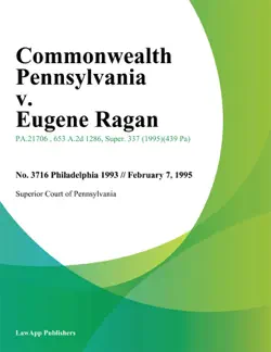 commonwealth pennsylvania v. eugene ragan book cover image