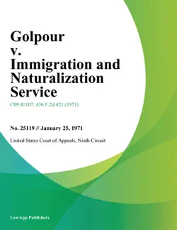 golpour v. immigration and naturalization service book cover image