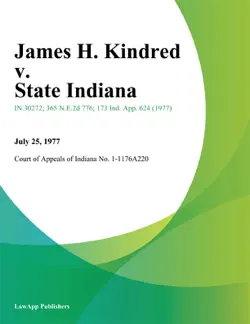 james h. kindred v. state indiana imagen de la portada del libro