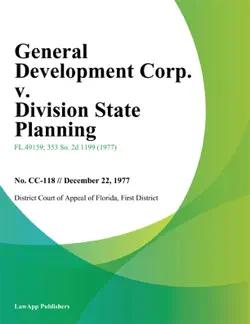 general development corp. v. division state planning book cover image