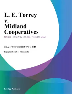 l. e. torrey v. midland cooperatives book cover image
