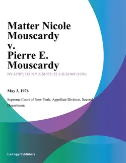 matter nicole mouscardy v. pierre e. mouscardy book cover image