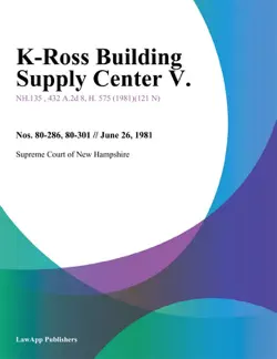 k-ross building supply center v. book cover image