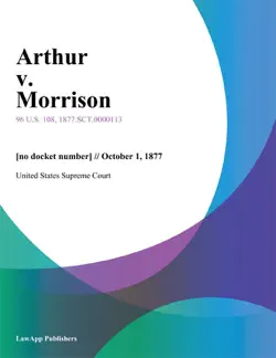 arthur v. morrison book cover image