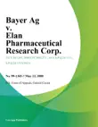 Bayer Ag v. Elan Pharmaceutical Research Corp. synopsis, comments