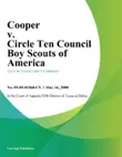 Cooper V. Circle Ten Council Boy Scouts Of America synopsis, comments
