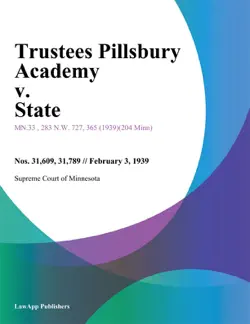 trustees pillsbury academy v. state imagen de la portada del libro