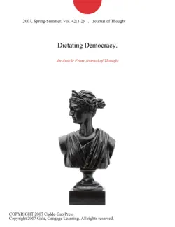 dictating democracy. imagen de la portada del libro