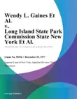 Wendy L. Gaines Et Al. v. Long Island State Park Commission State New York Et Al. synopsis, comments