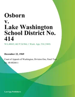 osborn v. lake washington school district no. 414 book cover image