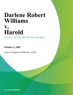 darlene robert williams v. harold book cover image