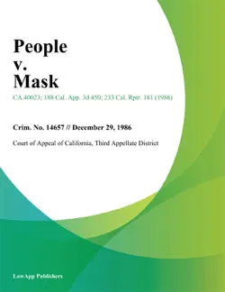 people v. mask book cover image