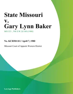 state missouri v. gary lynn baker book cover image