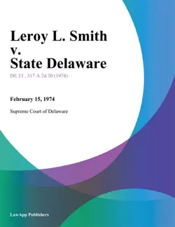leroy l. smith v. state delaware book cover image