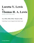 Loretta Y. Lewis v. Thomas H. A. Lewis synopsis, comments