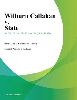 wilburn callahan v. state book cover image