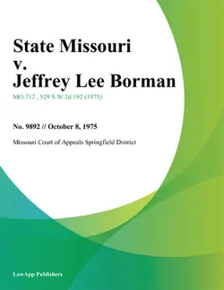state missouri v. jeffrey lee borman book cover image