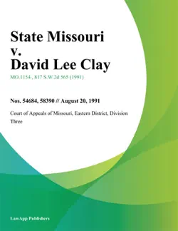 state missouri v. david lee clay imagen de la portada del libro