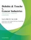 Deloitte & Touche v. Gencor Industries sinopsis y comentarios