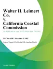 Walter H. Leimert Co. v. California Coastal Commission synopsis, comments