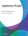 Application Wright synopsis, comments